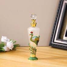 1 lọ đựng nước hoa/tinh dầu bằng kim loại và thủy tinh 25ml họa tiết chim công sơn mài tinh xảo, họa tiết chim công vẽ tay, lọ đựng tinh dầu trang trí, có thể tái sử dụng, thích hợp để trang trí nhà cửa và du lịch, món quà hoàn hảo cho phụ nữ và trẻ em gái - Nhiều màu - Xem 6