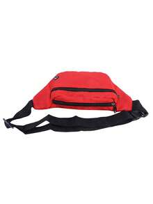 1件装新款简约腰包休闲运动男女胸包多用途大容量上班休闲运动耐打日常跑步磨砂收银手机钱包 - 彩色 - 查看 8