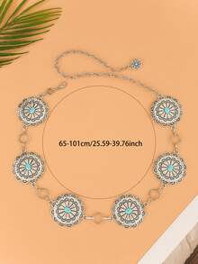 Thắt lưng hợp kim kẽm họa tiết kim cương thời trang dành cho nữ xuyên biên giới Châu Âu & Hoa Kỳ, đa năng cho đám cưới và mùa hè - Nhiều màu - Xem 6