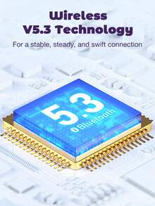 圣诞装饰真无线耳塞超长播放带充电盒 IPX5 防水入耳式耳塞带麦克风适用于智能手机运动节日礼物 - 彩色 - 查看 4