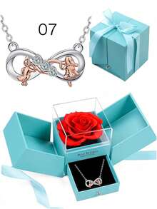 Xà phòng thơm hương hoa hồng trong hộp quà màu xanh, 3 chiếc vòng cổ mặt dây chuyền hình trái tim của người bạn thân nhất, Bộ quà tặng trang sức "Anh yêu em" cho mẹ, vợ, cặp đôi, con gái, bạn gái, bạn thân nhất, chị gái, chính bạn, bạn cùng phòng, tuyệt vời cho Giáng sinh, lễ hội mua sắm, Lễ tạ ơn, Ngày lễ tình nhân, kỷ niệm, Ngày của mẹ, đám cưới, tốt nghiệp, tiệc sinh nhật Quà tặng Giáng sinh - vòng cổ tình yêu - Xem 9