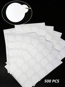 500/200/100/40 pièces Autocollants jetables blanc pour extension de cils, palettes porte-colle en marbre, pierre de jade, papier pour pratique d'extension de cils, pour technologie des cils, formation des cils