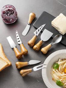 1pc Rosewood Butter Knife, Cheese Knife, Cream Knife, Bread Knife, Western Tableware Cutlery Set