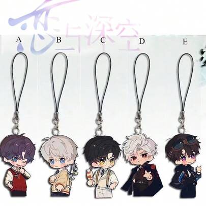 Love And Deepspace Sylus Rafayel Xavier Keychain Students Pendant Lanyard Decor Charm Mobile Phone Chain Anti-Lost Strap Decor Souvenir Car Accessories Bag Charm School Cartoon Cute Goth Y2k Christmas Gift Ideas Bag Lanyards With Id Holder Car Accessories Bag Charms Car Teacher Friend Sister