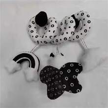 1Pc Giường thú cưng cho bé xung quanh em bé sơ sinh màu đen và trắng ong bọ rùa tiện treo chuông (Phần logo của sản phẩm là ngẫu nhiên) - Nhiều màu - Xem 9