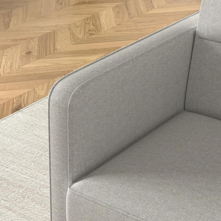 Double Sofa Bed With PullOut Bed, Adjustable Backrest, And Two Arm