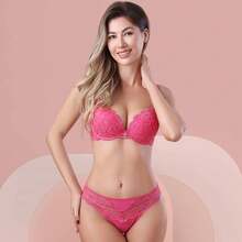 Z&D Lingerie Set With Underwire With Lace And Padded Thong Panties 8027 - MultiWarna - View 6