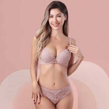 Z&D Lingerie Set With Underwire With Lace And Padded Thong Panties 8027 - MultiWarna - View 5