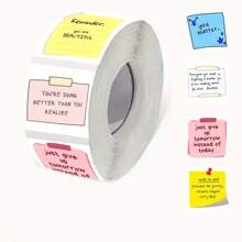 500 张 1 英寸 8 种设计奖励贴纸，适合儿童、教师、成人、家长、教室、学校、工作、学习、培训贴纸，手工自粘标签 - 鼓勵貼紙C款 - 查看 2