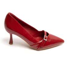 Fashionable, Versatile, Elegant And Minimalist Pointed Toe High Heels - Red - View 2