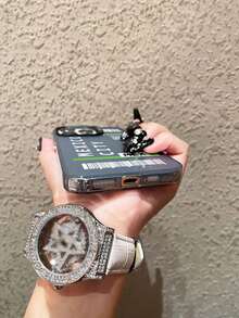 Letter Airplane Ticket & QR Code TPU Soft Phone Case - Multicolor - View 5