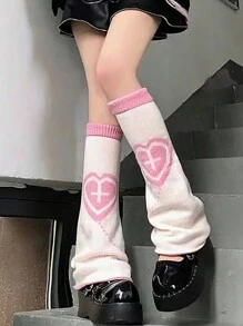 1 Cặp quần tất giữ ấm chân họa tiết ngọn lửa và ngôi sao cho nữ, quần tất giữ ấm chân ở mắt cá chân thích hợp cho trang phục thường ngày, ngoài trời và hẹn hò ban đêm - tro đen ngọn lửa - Xem 1