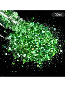 19 色 DIY 手工树脂水晶环氧闪光粉混合物，包括激光全息六角形闪光薄片，20 毫升，用于树脂模具颜色调整、美甲、圣诞节和万圣节闪光装饰、艺术和工艺品 - 環氧樹脂珠光粉 - 查看 9