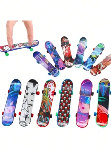 20/15/10/5 Stück Mini, süße Teen Finger Skateboards, Karnevals Party Bevorzugungen, Geburtstags Stressabbau Finger Spielzeug (Zufällige Farbe & Stil, kann vom Bild abweichen)