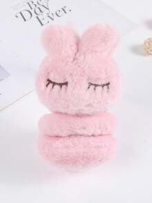 1 件可爱兔子耳套，适合冬季服装 - 彩色 - 查看 7