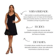 Short Black Dress Beach Party Strap Lined Cat Girls - 黑色 - 查看 4