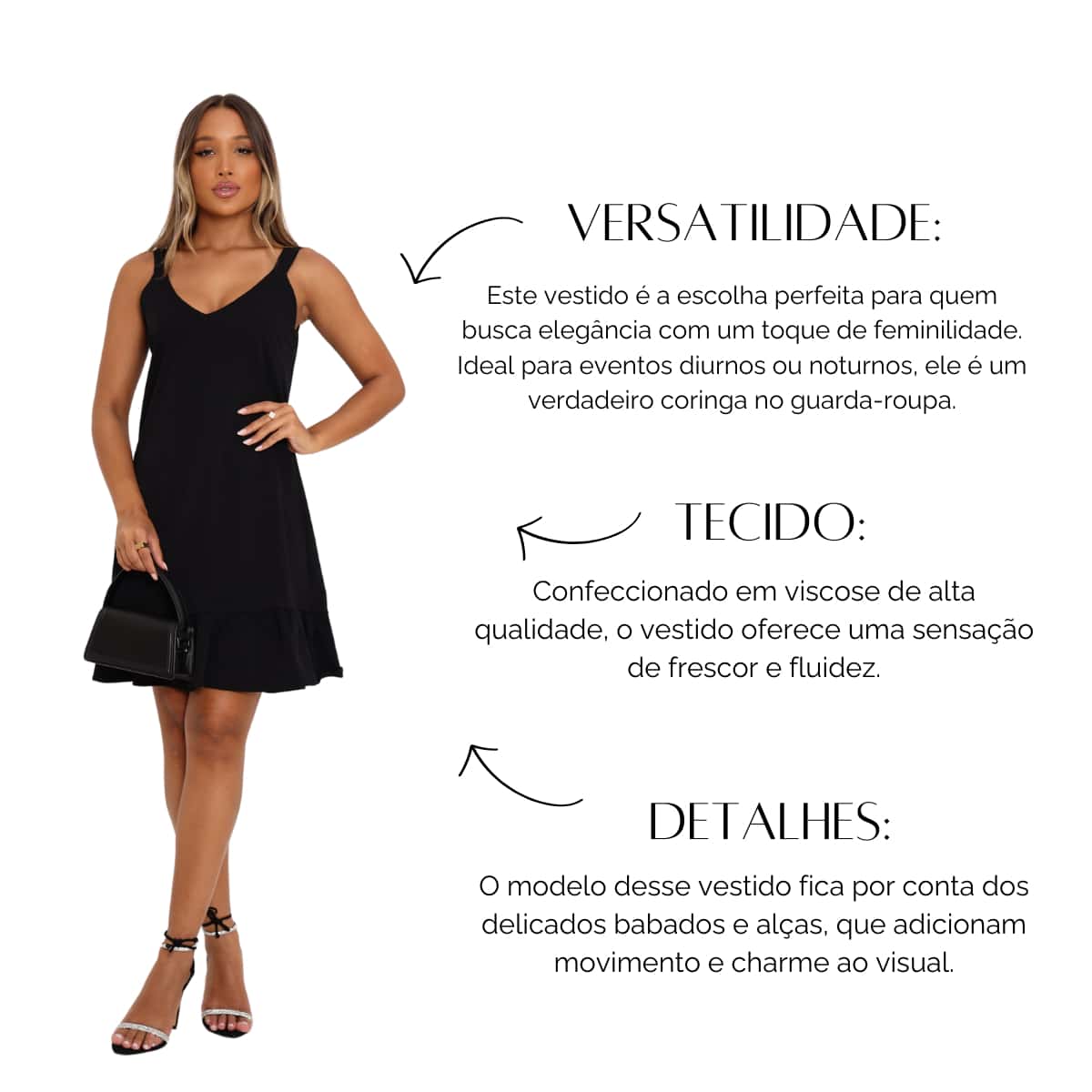 Short Black Dress Beach Party Strap Lined Cat Girls - màu đen - Xem 4