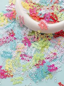 15g/30g/50g 亚克力钻石生日派对装饰纸屑，派对桌上撒纸屑，生日派对装饰，生日礼物装饰，生日派对纸屑 - 彩色 - 查看 11