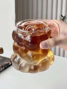 1pc 350ml Grape Shaped High Borosilicate Glass Latte Coffee Milk Cup, Glass Mug