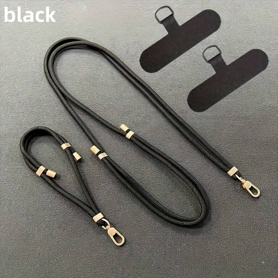 2 件/套可调节手机挂绳和手链套装 - 耐用涤纶材质，防丢失，适合日常使用、户外探险和旅行