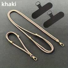 2 件/套可调节手机挂绳和手链套装 - 耐用涤纶材质，防丢失，适合日常使用、户外探险和旅行