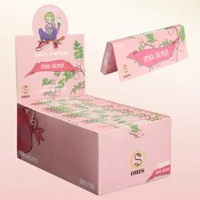 OHIS 12 件/24 件/盒，78 毫米卷烟纸，粉色，燃烧缓慢，吸烟配件，易于使用，节日礼物，吸烟爱好者的礼物 - 彩色 - 查看 3