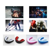Set de 3 piezas/2 piezas/1 pieza de protector bucal de boxeo para entrenamiento de lucha, protector bucal de gel de máxima protección unisex para rugby, boxeo, taekwondo, sanda y artes marciales mixtas - Protección máxima para los dientes y la mandíbula - Multicolor - Ver 11