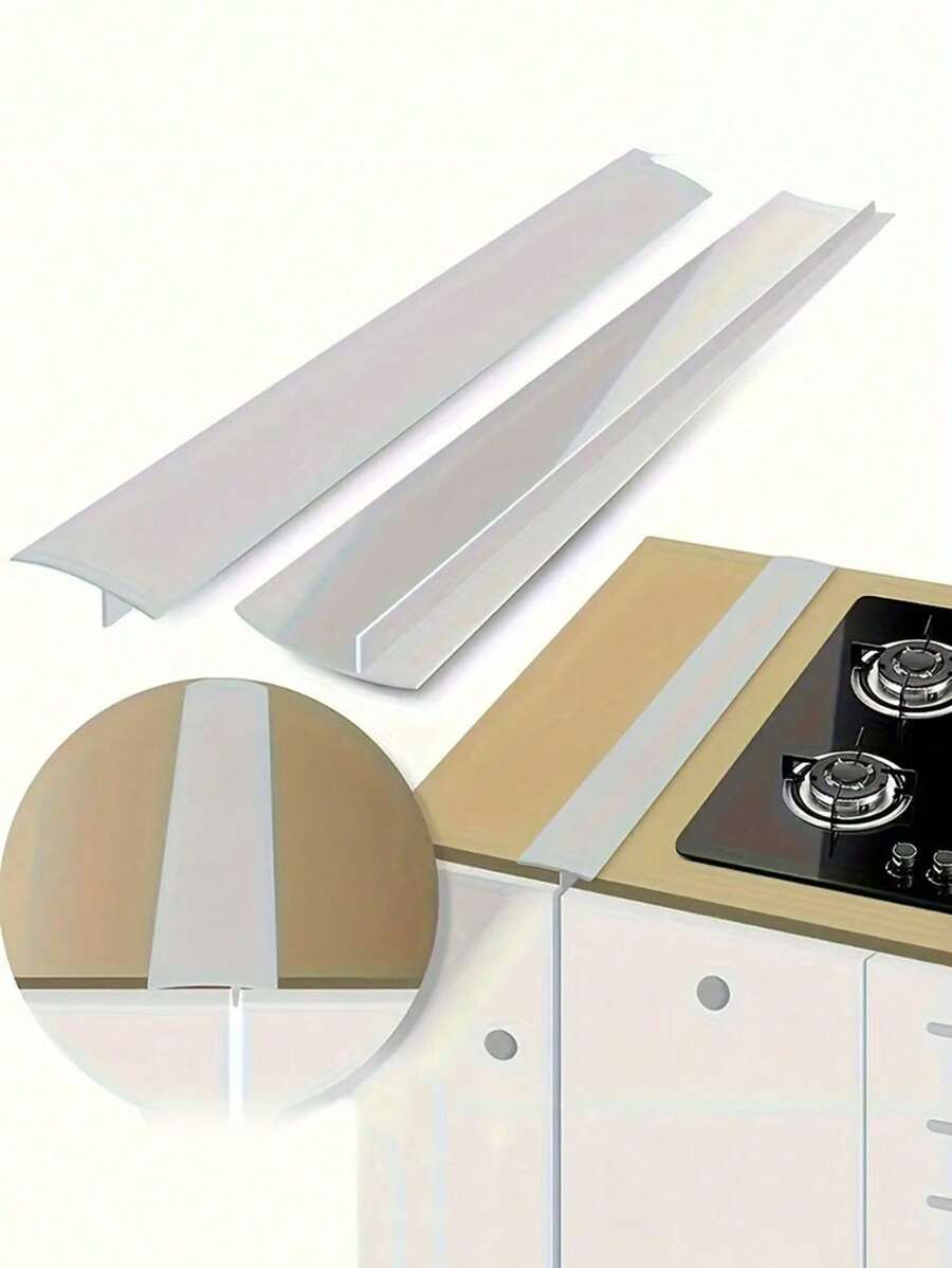 2Pcs Silicone Stove Gap Filler, Kitchen Stovetop Sealing Strip, Stove