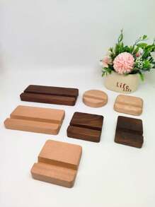 实木手机支架，木制手机支架，桌面山毛榉木平板手机支架，兼容 、Android 手机，生日、家人、朋友礼物，手机配件 - 多色 - 查看 1