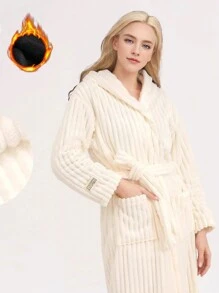 1 chiếc áo ngủ nữ, áo choàng tắm bằng vải nỉ san hô, mềm mại, gia đình, phòng tắm, đây là món quà hoàn hảo cho mẹ, vợ hoặc bạn bè của bạn, những chiếc áo choàng tắm dành cho phụ nữ này là lựa chọn tuyệt vời làm quà tặng sinh nhật tiếp theo hoặc quà tặng cho lễ hội và ngày lễ sắp tới. Mùa thu và mùa đông - Nhiều màu - Xem 10