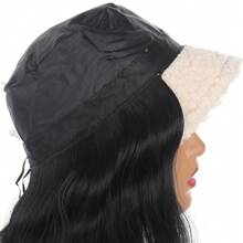 Tóc giả mũ lông cừu Trojan Roll màu trắng với 14 inch sợi tổng hợp cho tóc giả tổng hợp tự nhiên mềm mại của phụ nữ thích hợp để đội hàng ngày - Nhiều màu - Xem 8