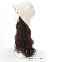 Tóc giả mũ lông cừu Trojan Roll màu trắng với 14 inch sợi tổng hợp cho tóc giả tổng hợp tự nhiên mềm mại của phụ nữ thích hợp để đội hàng ngày - Nhiều màu - Xem 9
