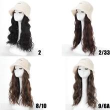 Tóc giả mũ lông cừu Trojan Roll màu trắng với 14 inch sợi tổng hợp cho tóc giả tổng hợp tự nhiên mềm mại của phụ nữ thích hợp để đội hàng ngày - Nhiều màu - Xem 3