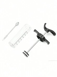1pc/3pcs/4pcs Marinade Injector, Turkey Brining Syringe, Meat Tenderizer For Steak, Roast, BBQ Sauce And Injection - Multicolor - View 3