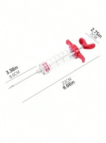 1pc/3pcs/4pcs Marinade Injector, Turkey Brining Syringe, Meat Tenderizer For Steak, Roast, BBQ Sauce And Injection - Multicolor - View 2