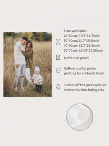 1张定制无框海报，个性化生日礼物艺术照片，卧室、客厅、走廊的理想礼物，墙面艺术，墙面装饰，冬季装饰，房间装饰，情人节，情人节装饰礼物 - 彩色 - 查看 5