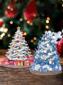 DIY 5D Diamond Painting, Handcrafted Artwork, Crystal Diamond Made Tree Ornament, Home & Bar Table Decoration, Holiday Decor, & Themed Decoration Best Gifts Birthday Home Decor Christmas Decorations Room Decor Christmas Winter Christmas Decorations Home Christmas Gifts Christmas Decor