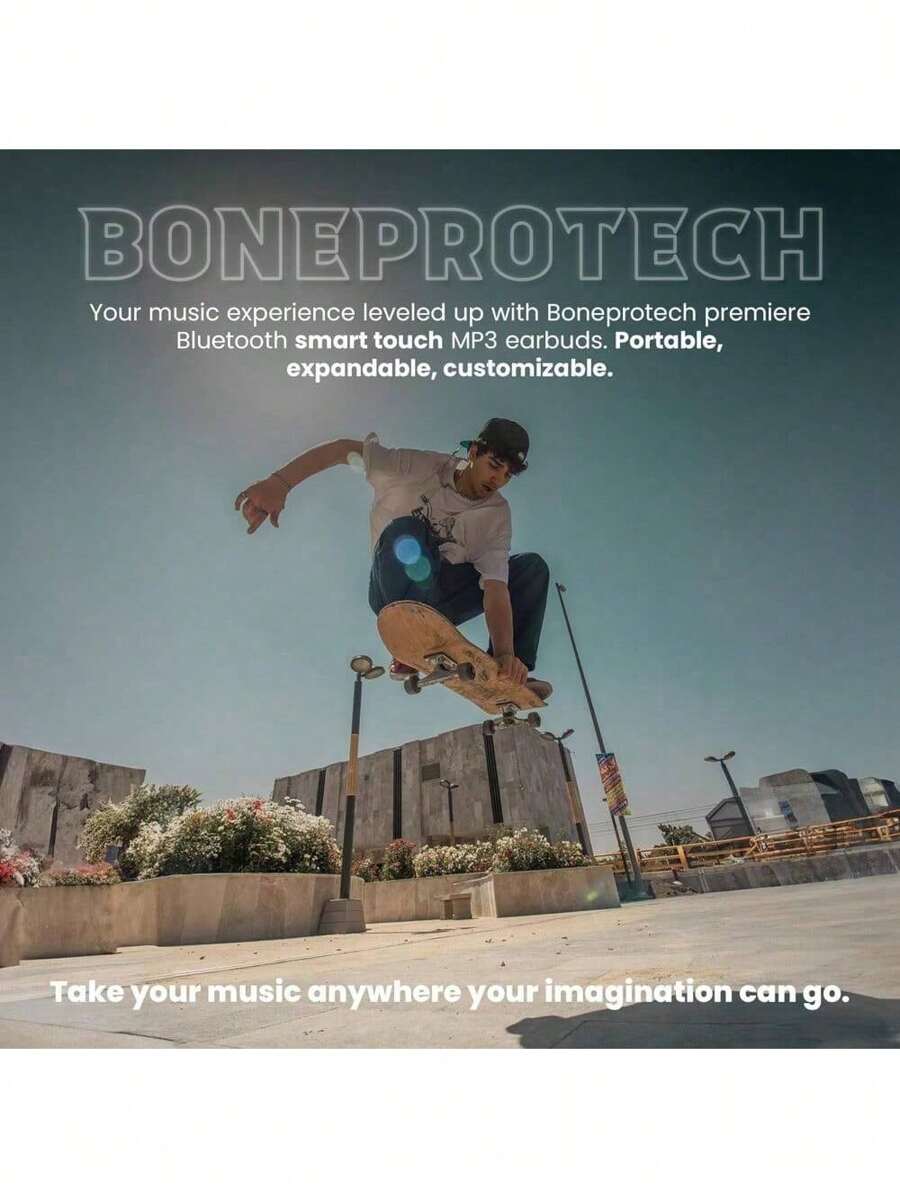 Premier Bluetooth Earbuds Smart Touch Headset, Customizable Screen