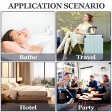 5 đôi dép dùng một lần nâng cấp, đế nhựa trắng, dép nhẹ, mềm mại và thoải mái, thích hợp để tắm vòi sen, spa, khách sạn, du lịch và sử dụng trong nhà cho cả nam và nữ - trắng - Xem 8