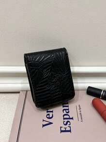 女士个性化口红包化妆品收纳包化妆品收纳袋迷你小袋旅行小化妆盒配件化妆品架刷子包化妆品容器化妆包旅行必需品女士配件旅行用品 - 黑色 - 查看 3