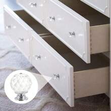 10pcs 30mm Round Crystal Glass Cabinet Knobs, Drawer Pulls Handles For Kitchen/Wardrobe Doors, Furniture Hardware - Multicolor - View 13