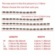 1件装铆钉装饰腰带，复古拼接独特Y2K风格皮革腰带，百搭西部风情，大码可选