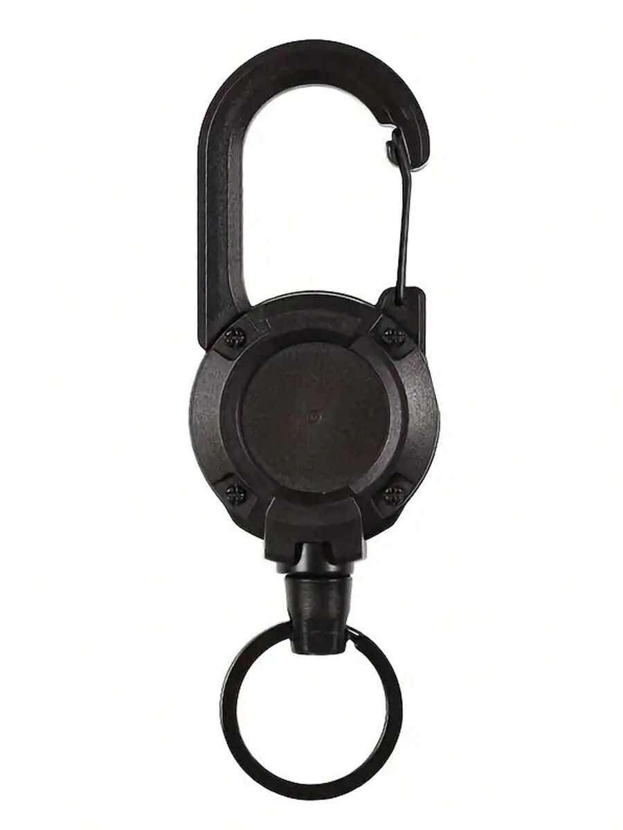 Anti-Theft Tactical Retractable Key Chain With Outdoor Automatic Retractable Wire Rope - Multicolor - View 1