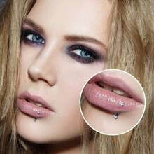 ADYJELY 2/3 pezzi di anelli per sopracciglia, piercing, in acciaio inossidabile ipoallergenico con gemme di zirconia cubica (3mm), filettatura interna, chiodi per labbra/sopracciglia curvi CZ, cartilagine, conchiglia, tragus, orecchini da piercing, decorazione per corpo, taglia 16G, lunghezza 6mm, 8mm, 10mm, adatto per donne e uomini'