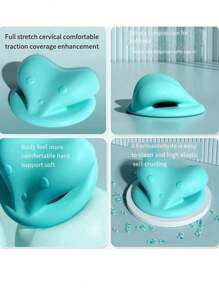 人体工学颈肩按摩枕，8分钟颈部放松枕。采用C型曲线设计，完美贴合颈部，为颈部和肩部提供牵引和放松，减轻脊柱压力，缓解不适。适合教师、工程师和长期伏案工作的办公室工作人员。