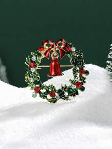 Christmas Elk Brooch For Women Garland Brooch Christmas Tree Brooch Hat Brooch Snowflake Brooch Santa Claus Brooch Bear Brooch Glove Brooch Boots Brooch Bell Brooch Sleigh Brooch Cane Brooch Snowman Brooch Sock Brooch Party Banquet Jewelry Accessory Gift - Christmas - View 3