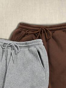 New Women's 2 Pieces Set Thermal Lined Casual Drawstring Sports Trousers Home Clothes Women's Sports Trousers Pajamas Autumn And Winter Warm Pants Suitable For Home Warmth Outdoor Sports Gatherings