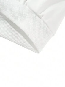 Men Fashion Colorblock Letter Print Hoodie Sweatshirt, Autumn/Winter