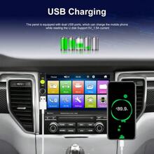 Double Din Car Stereo 7" Touch Screen 2 Din Car Radio With Bluetooth FM, MP5 Player With USB/SD/AUX Input 2 Din Autoradio With Mirror Link SWC,Portable Media Players