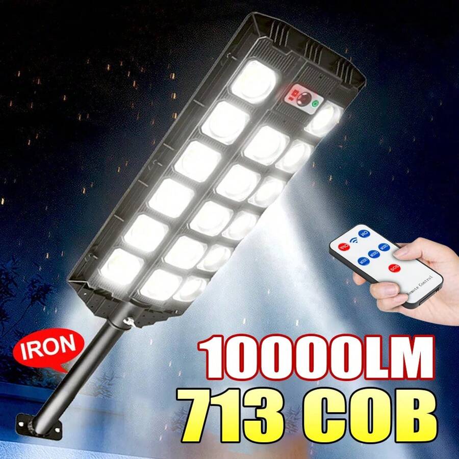 Super Bright Solar Street Light Outdoor 713 LED Solar Lamp Motion Sensor Wall Lighting 3 Modes LED Flood Lamp For Garden Street